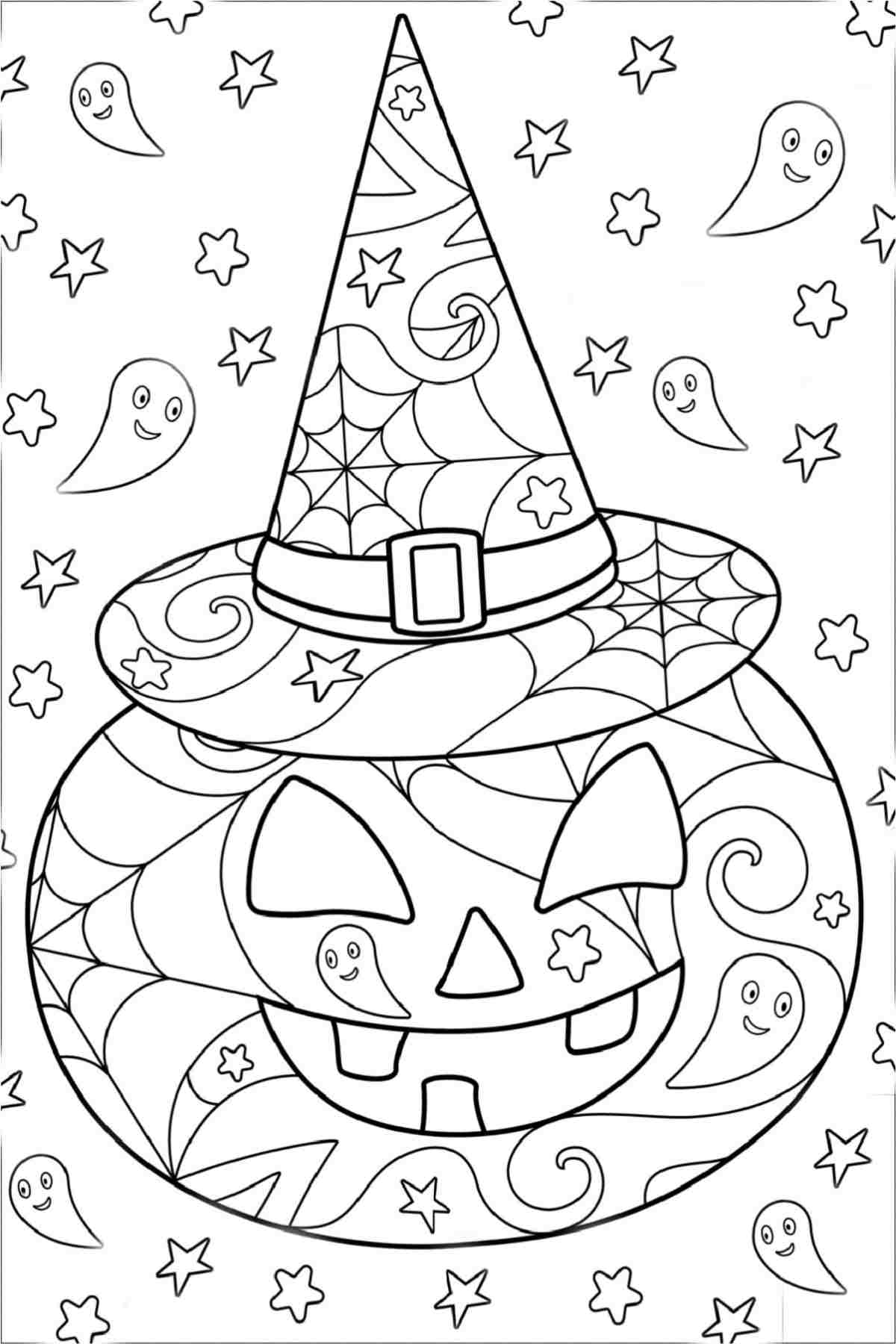 Get jack o lantern coloring pages