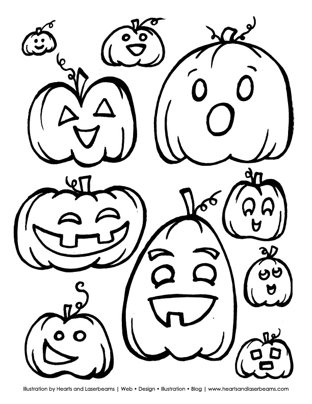 Free halloween printable coloring book pages