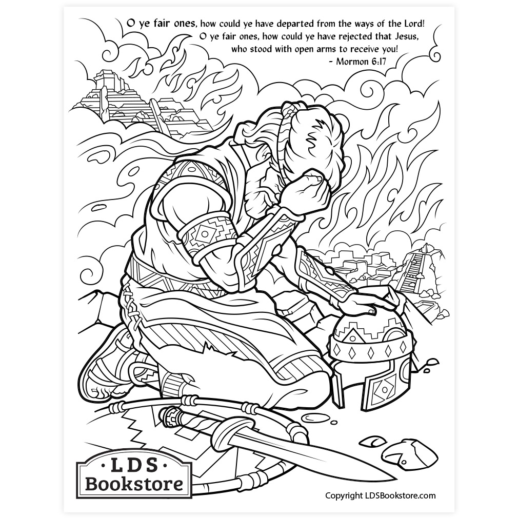 O ye fair ones coloring page