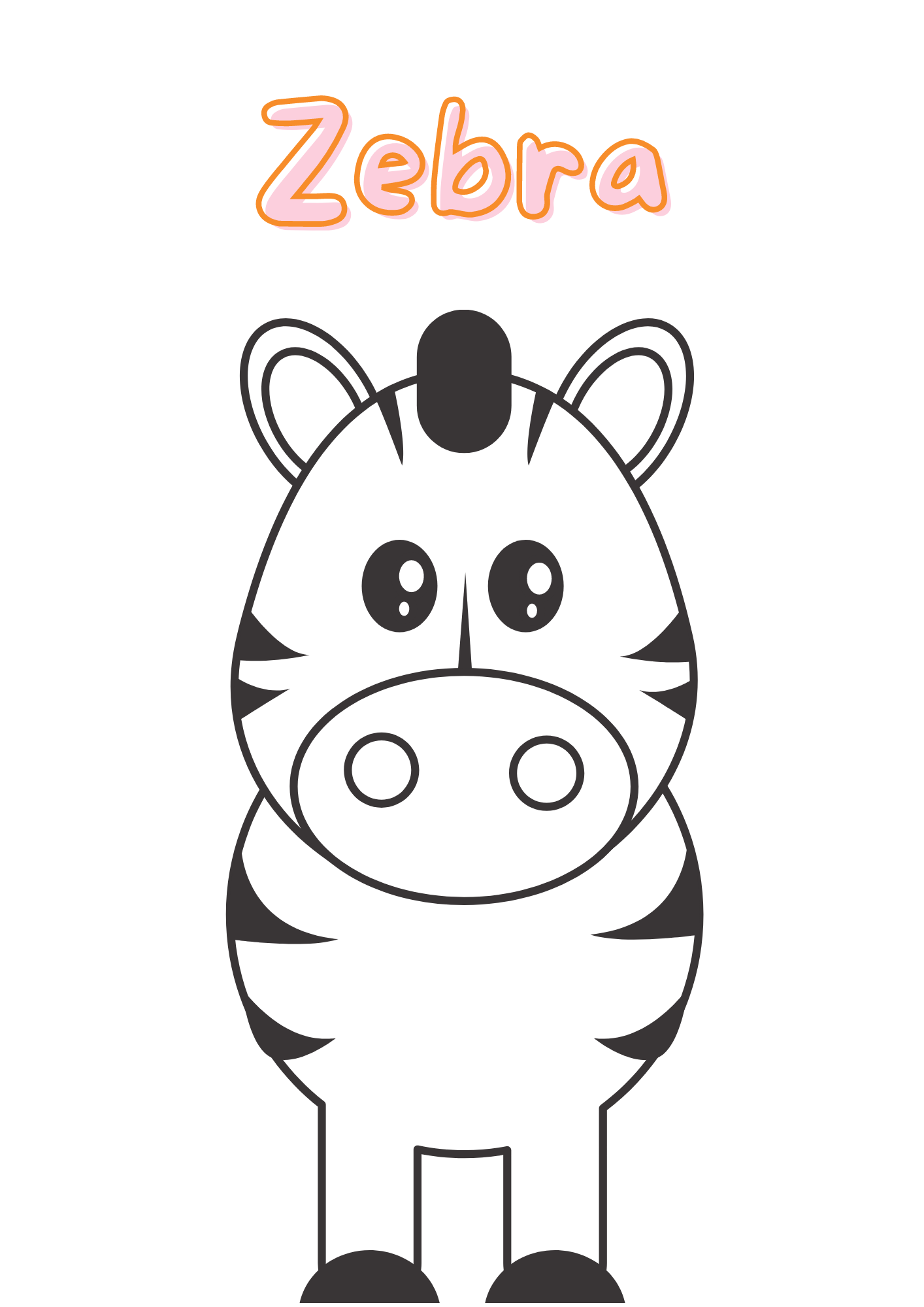 Cute baby animals coloring pages printable