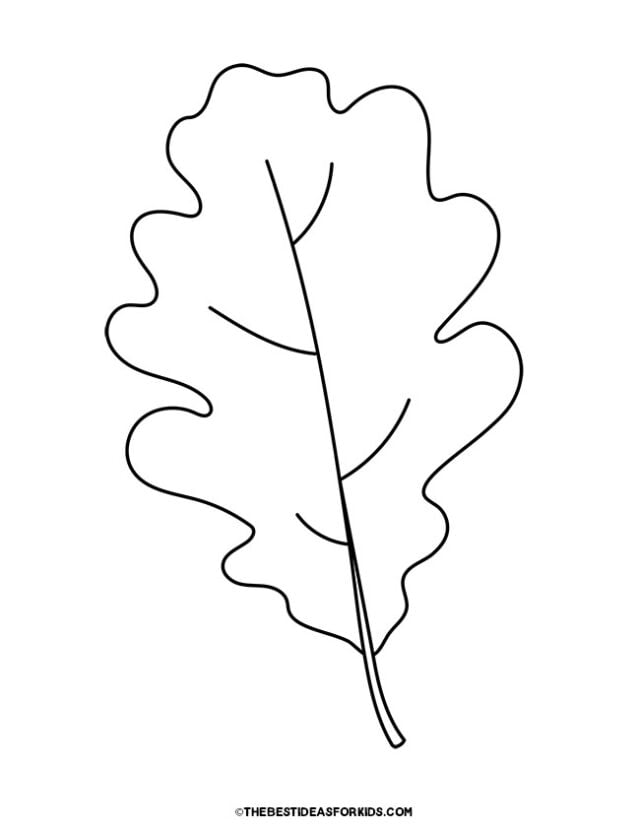 Leaf coloring pages free printables