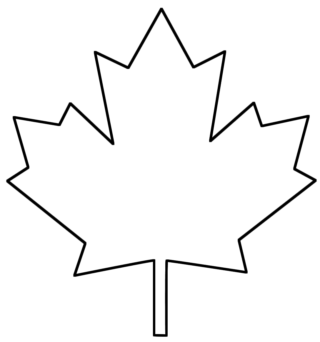 Maple leaf template free printable