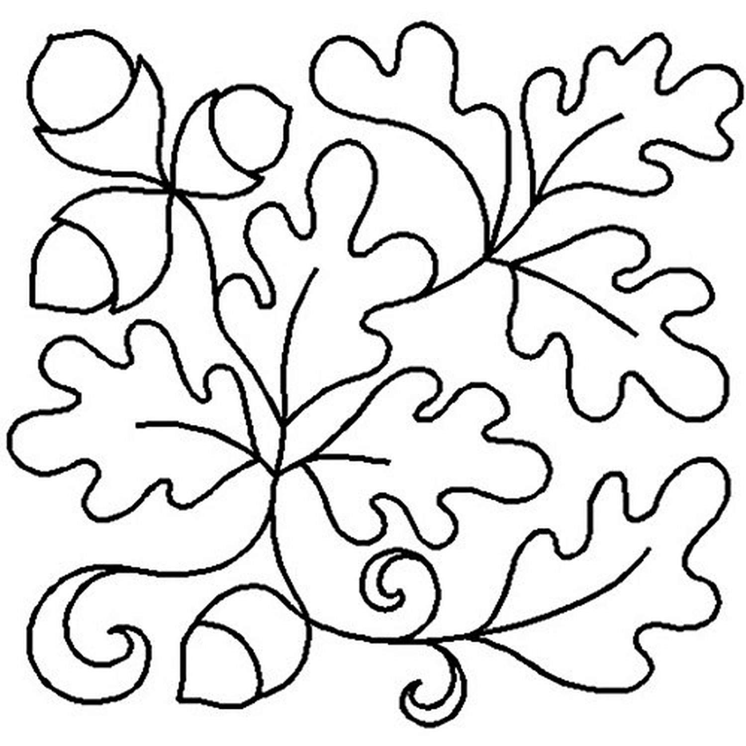 Quilting creations edyta sitar oak leaf block cut shape stencil