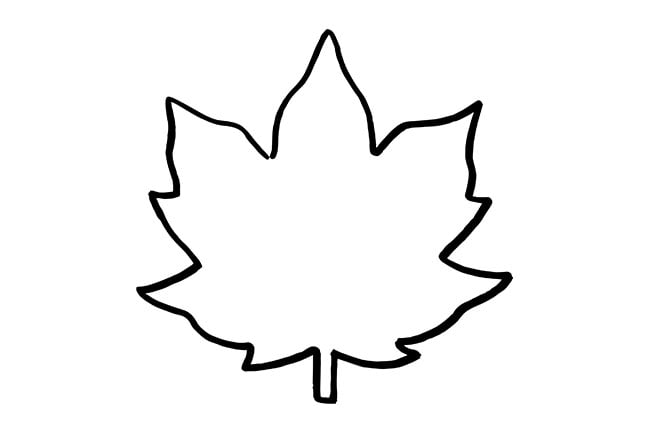 Leaf template free printables