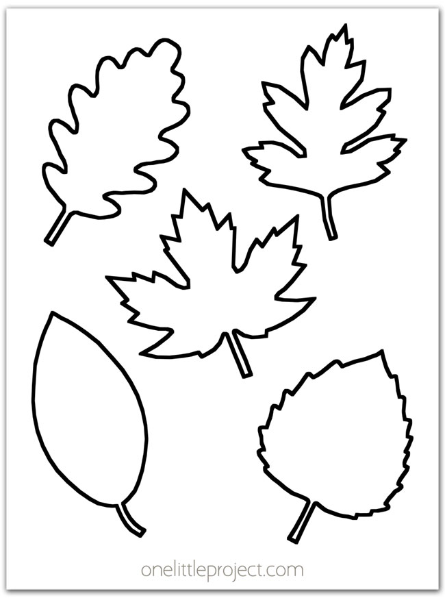 Leaf template free printable leaf outlines