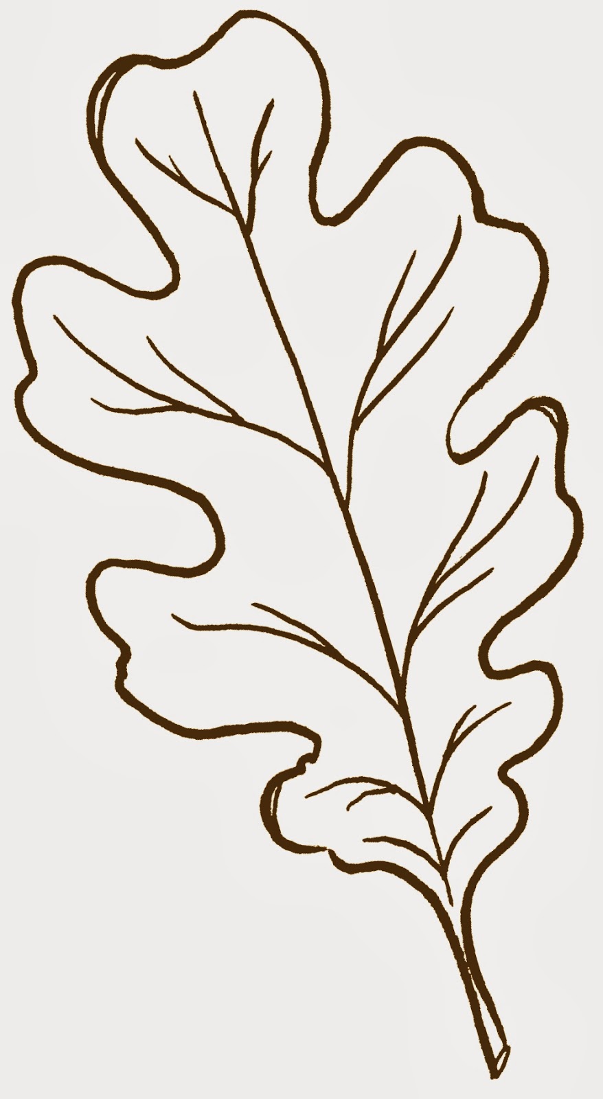 Oak leaf template free printable