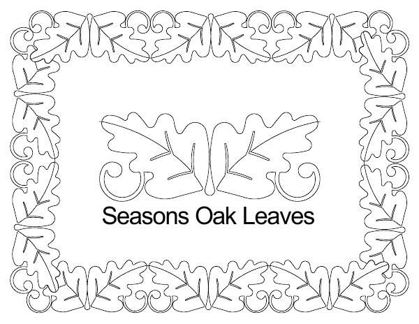 Seasons oak leaves