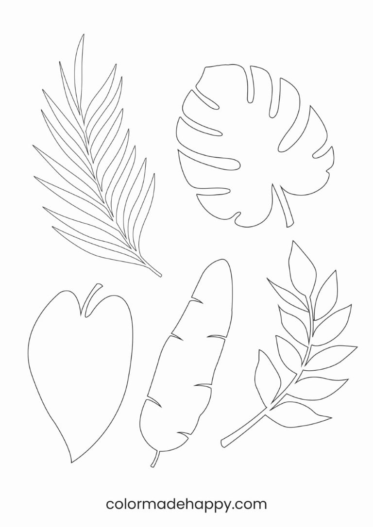 Free printable leaf template