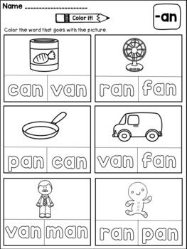 An word family worksheets cvc words word family worksheets word families family worksheet