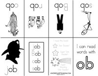 Ob word family printables