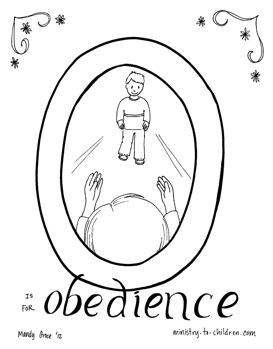 Obey your parents coloring page