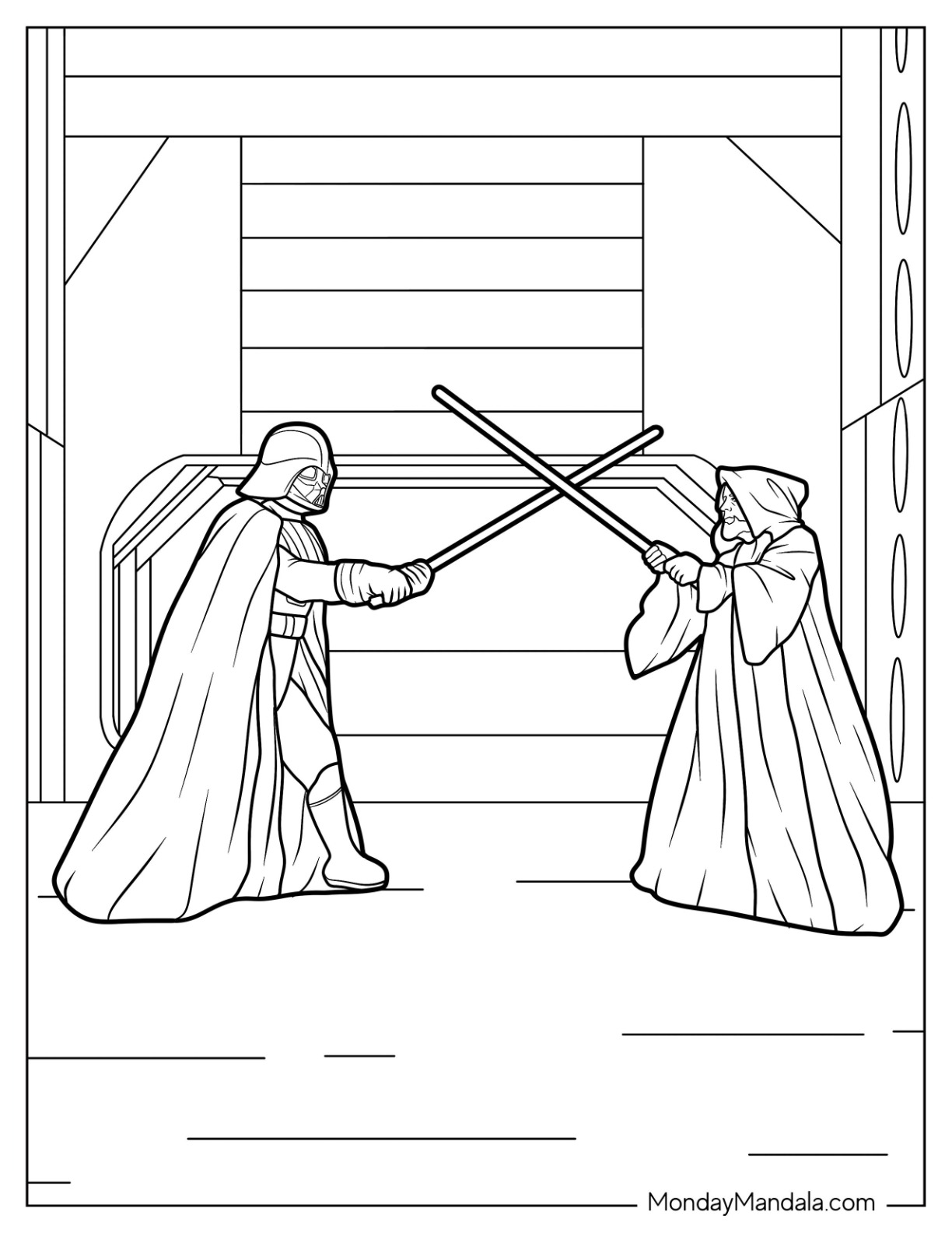 Darth vader coloring pages free pdf printables