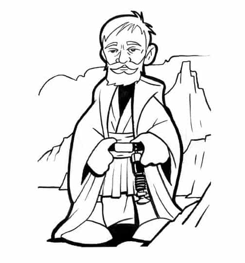 Star wars obi wan kenobi print out coloring pages download