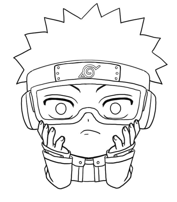 Cute chibi obito uchiha coloring page