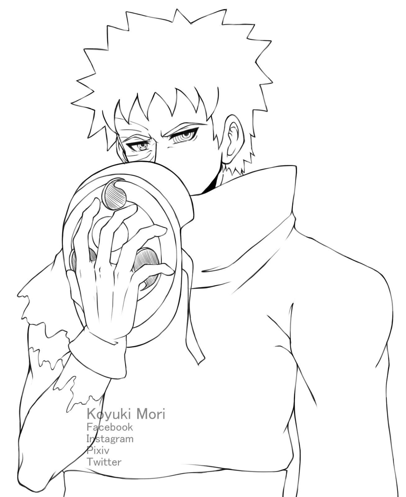 Koyukis illustrations on x a quick sketch to warm up obito uchiha another character with a sad background story based on lies i really like his design naruto narutoshippuden obito clipstudiopaint httpstcobifuynyk