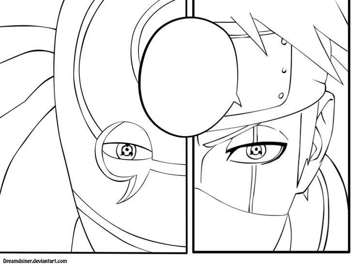 Obito uchiha coloring pages