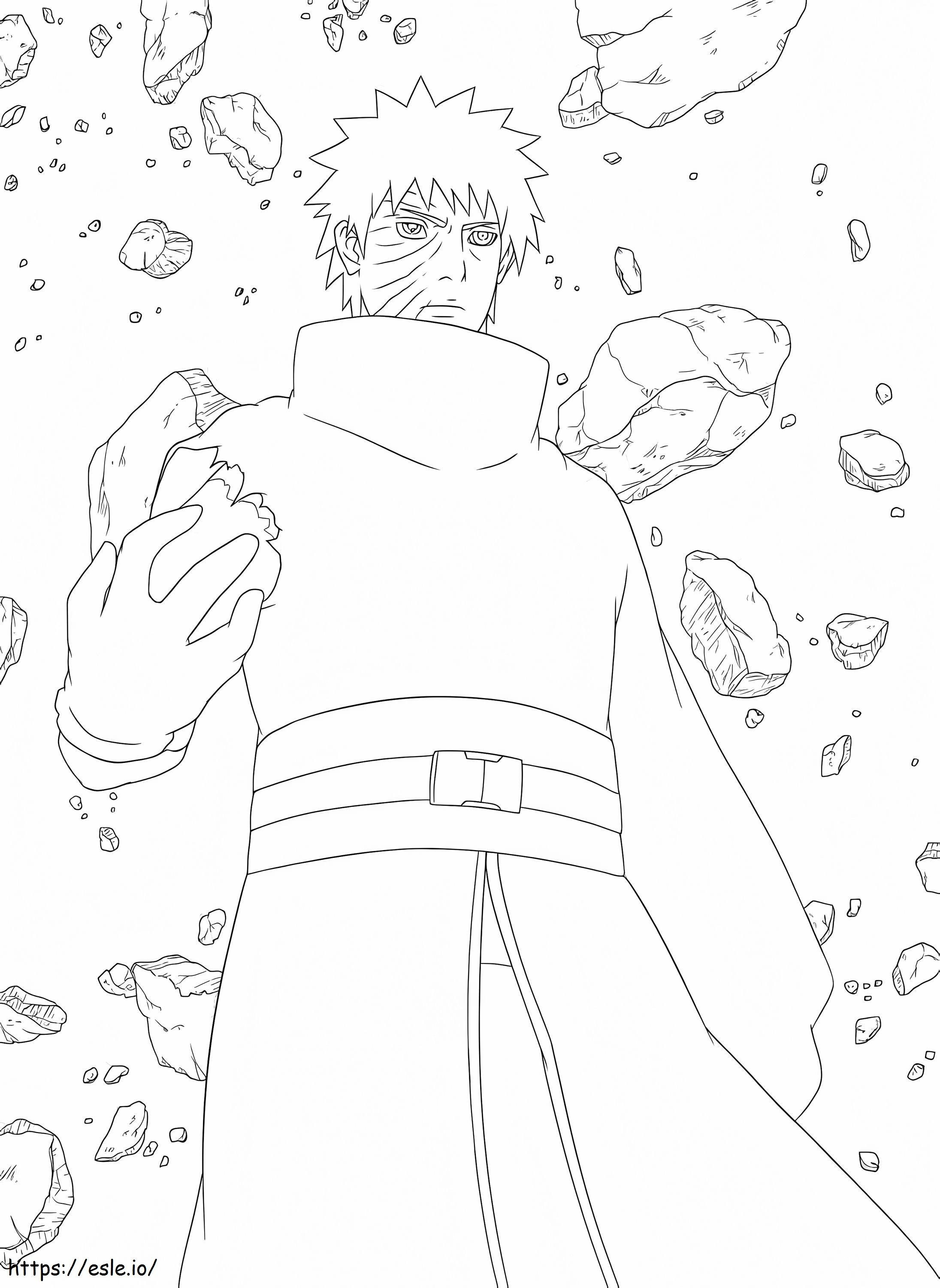 Obitos power coloring page