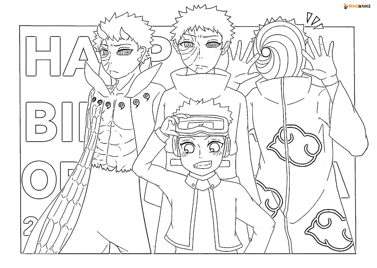 Tobi coloring pages