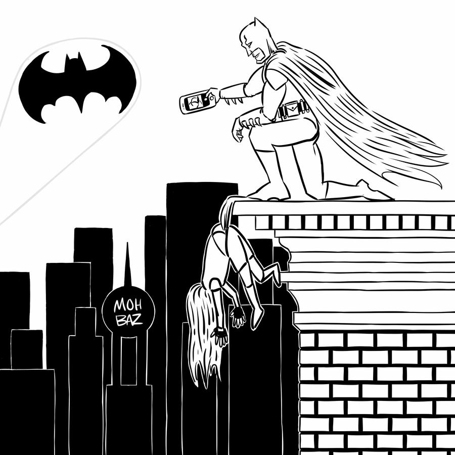 Batman and robin wedgie coloring book variant by itsmohbaz on