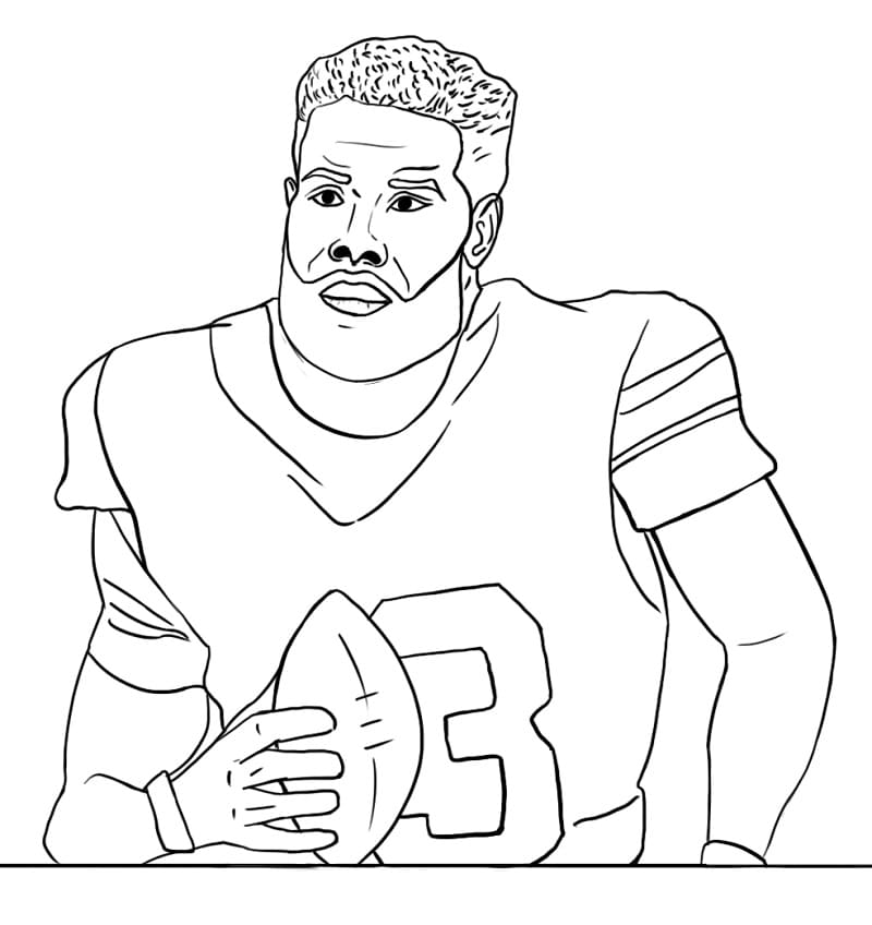 Nfl ayer coloring book with ball printable and online