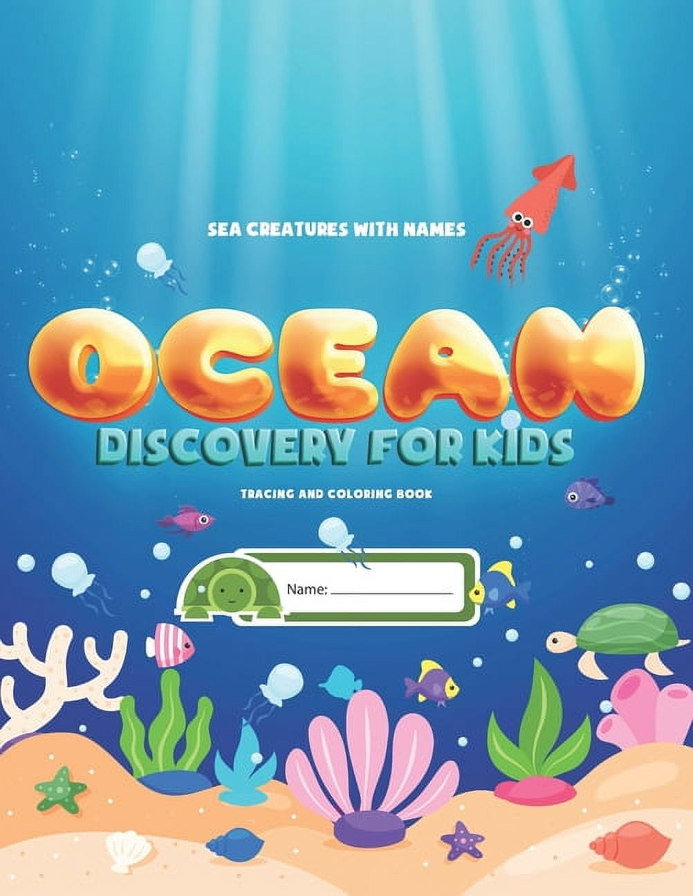 Sea creatures with names ocean discovery for kids