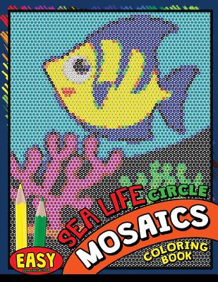 Easy sea life square mosaics coloring book colorful animals coloring pages color by number puzzle paperback village books building munity one book at a time