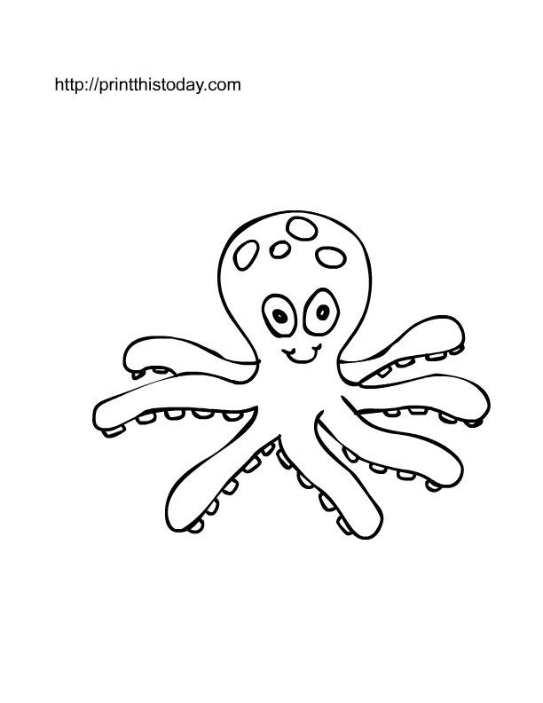 Free printable ocean animals coloring pages