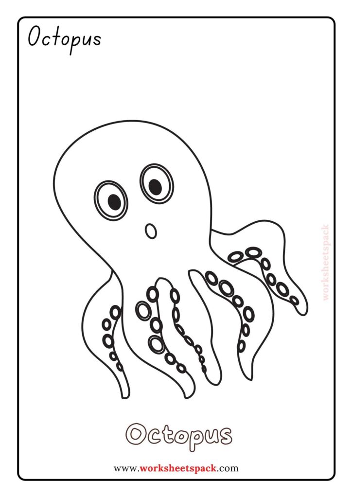 Free ocean animals coloring pages for preschool