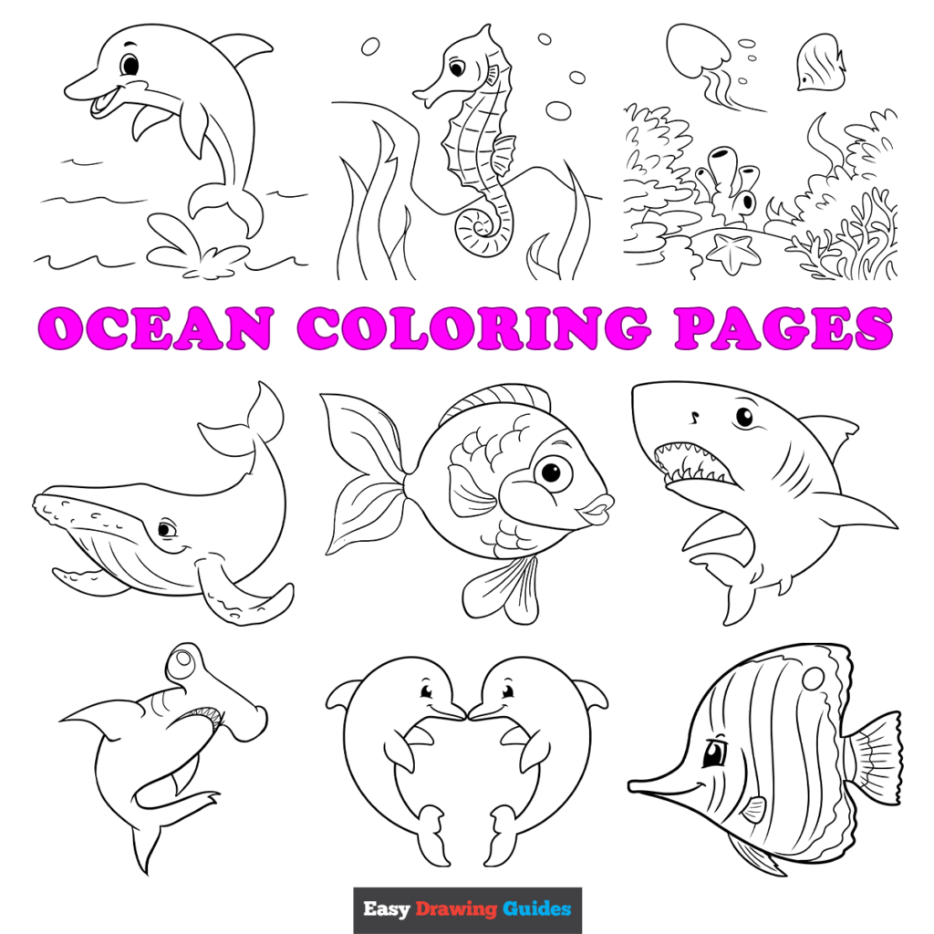 Free printable ocean coloring pages for kids