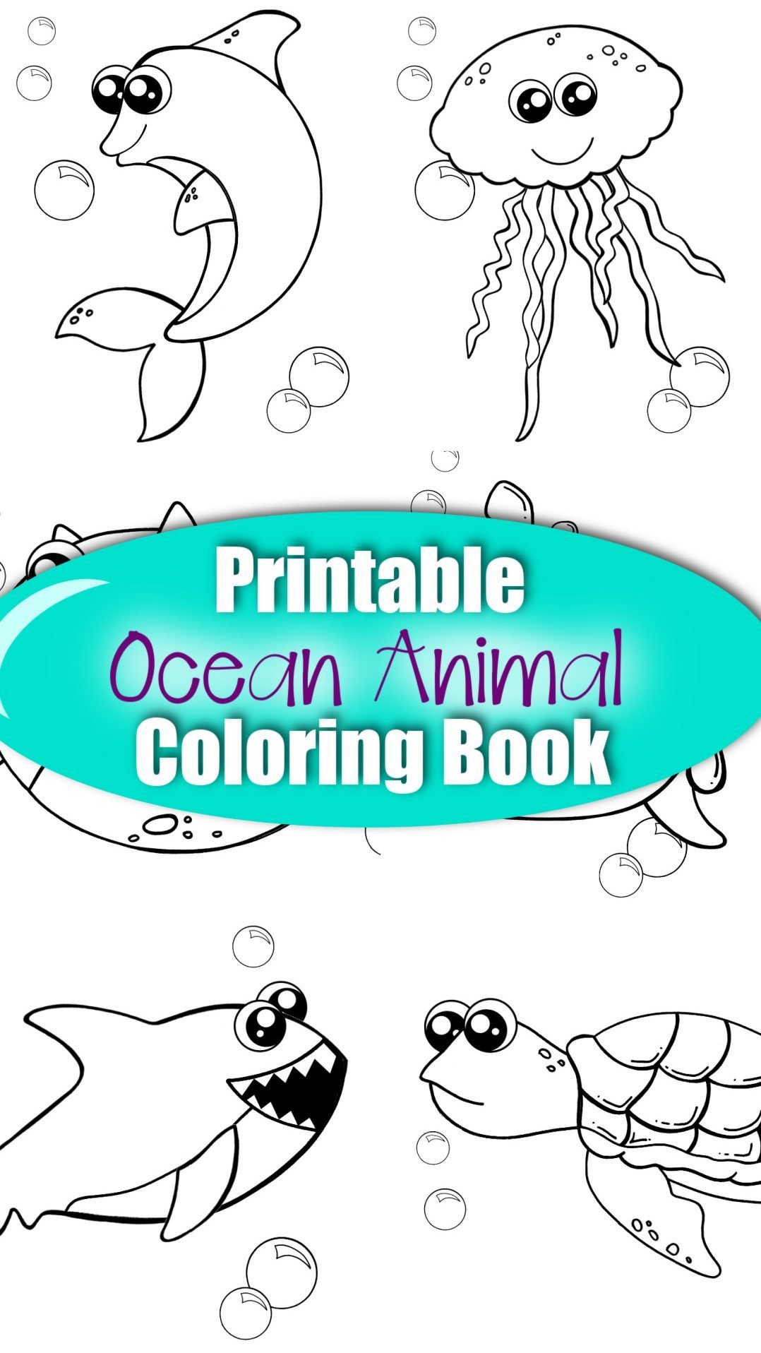 Printable ocean animal templates â simple mom project