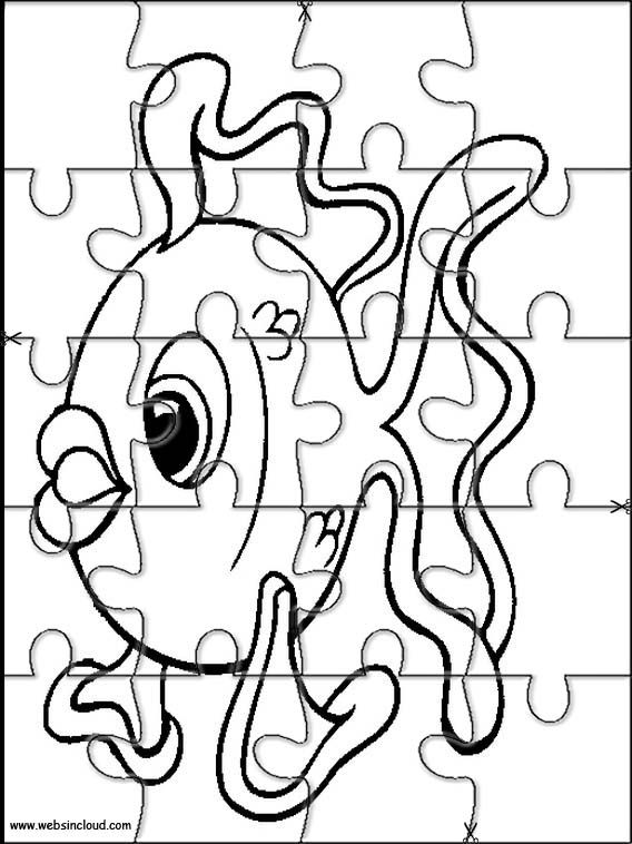 Printable jigsaw puzzles to cut out for kids animals coloring pages puzzle piece crafts animals for kids puzzles for kids