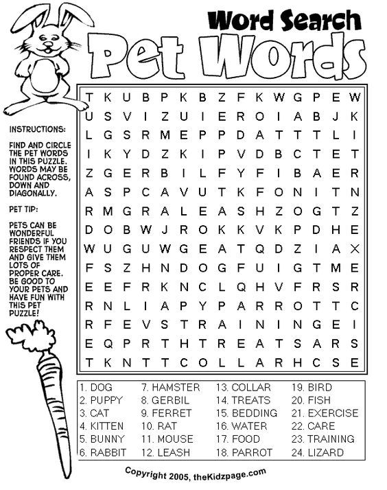 Some more ideas for word search activities kids word search fun worksheets word puzzles
