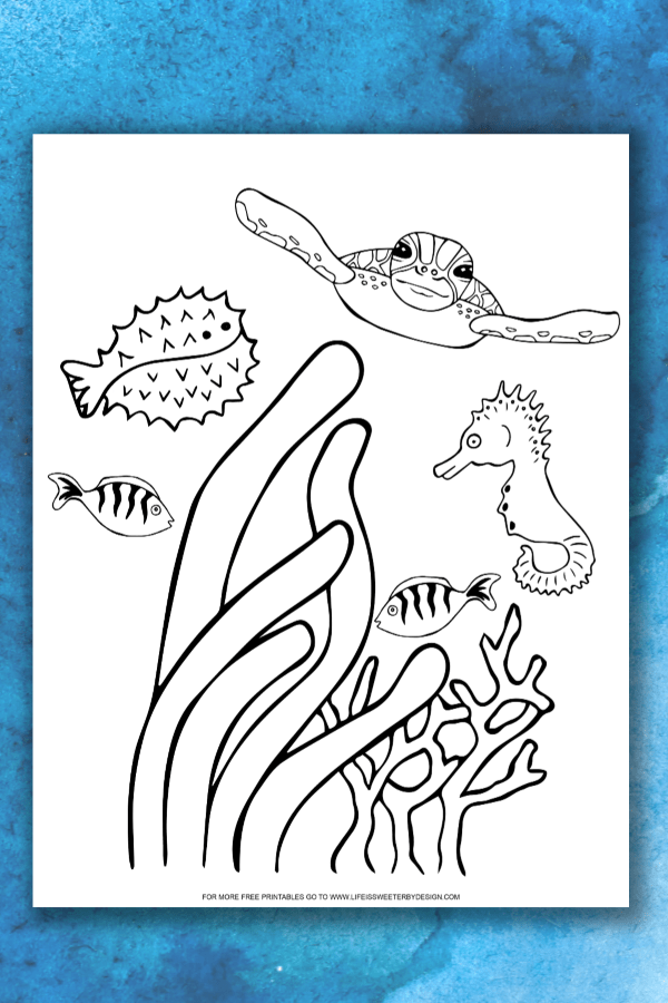 Ocean coloring pages