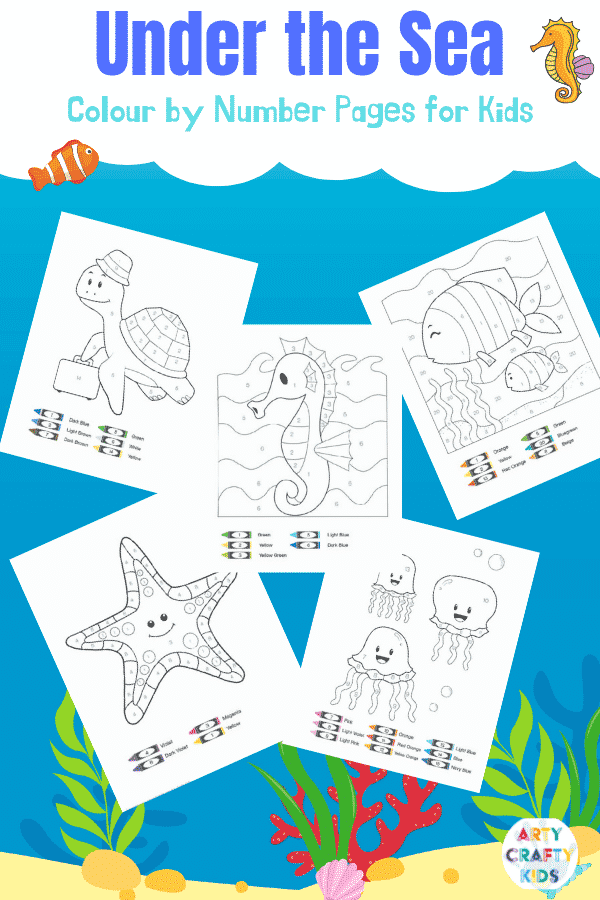 Printable ocean coloring book for kids