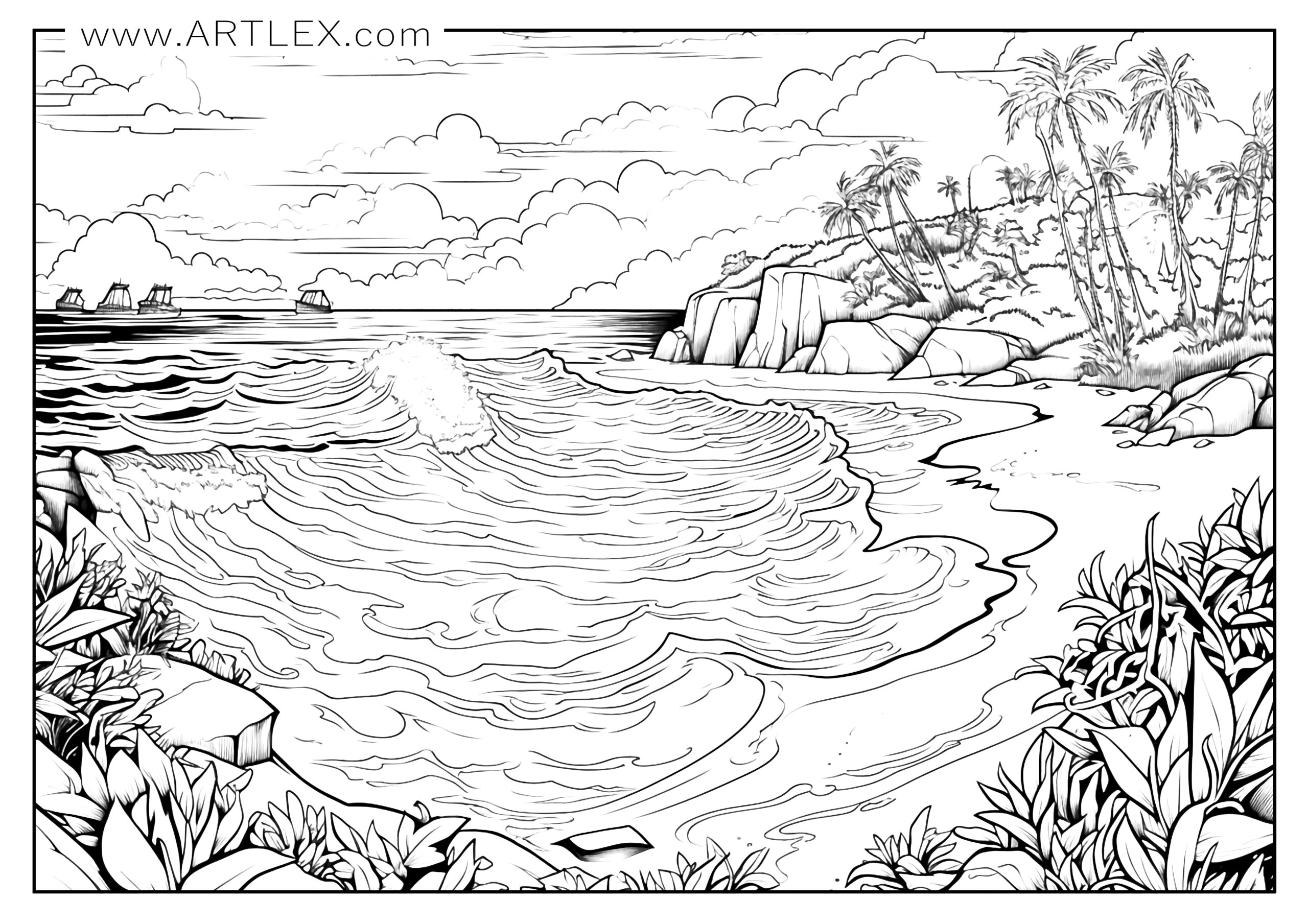 Ocean coloring pages free printable â