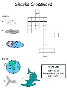 Sharks crossword puzzle