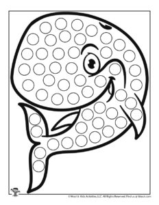 Ocean dot coloring pages woo jr kids activities childrens publishing