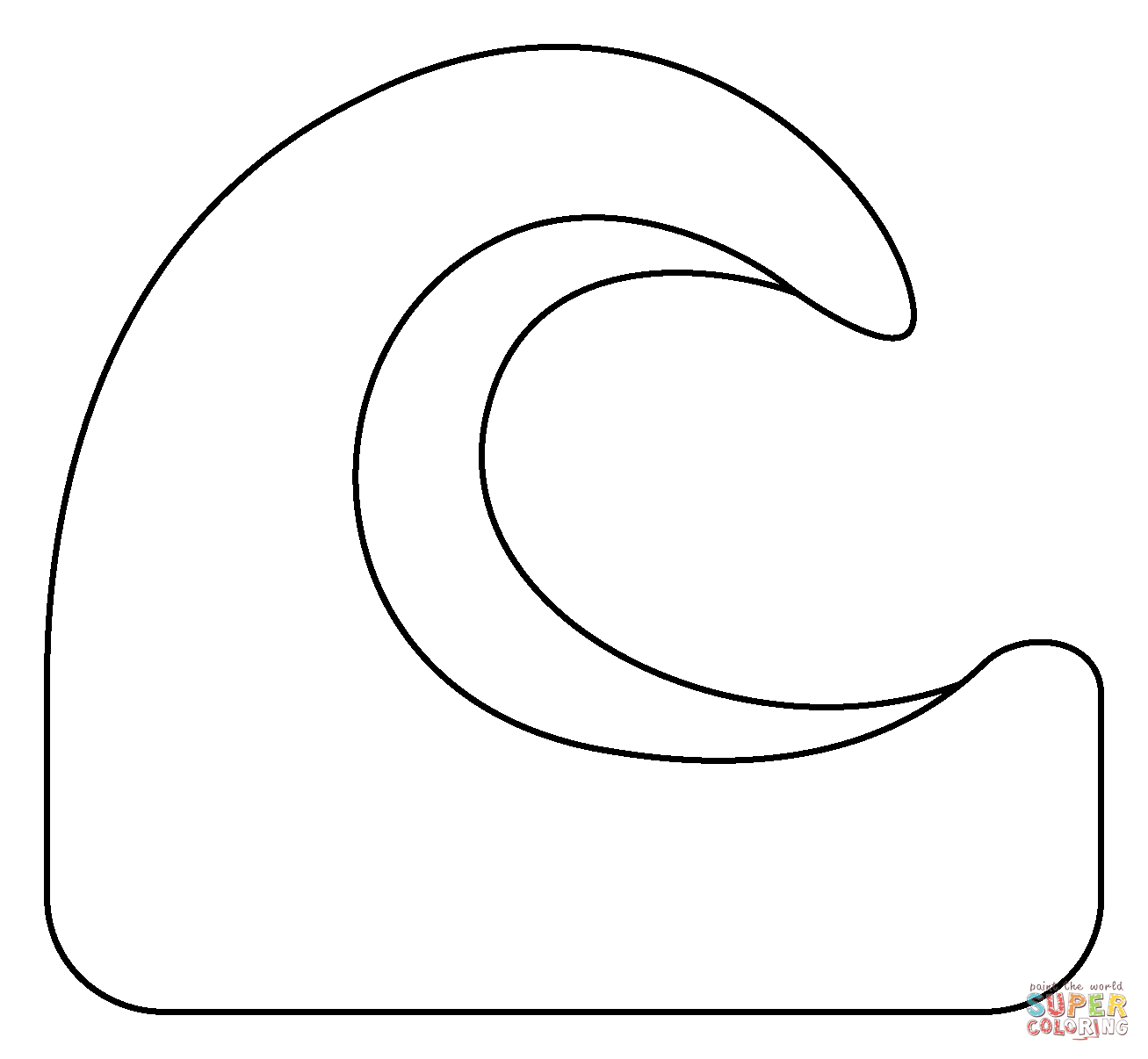 Water wave emoji coloring page free printable coloring pages