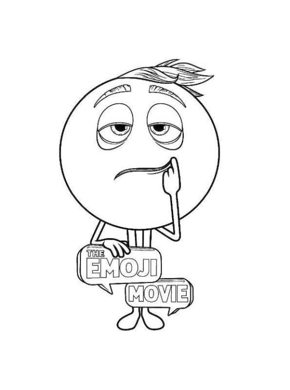 Free printable emoji coloring pages