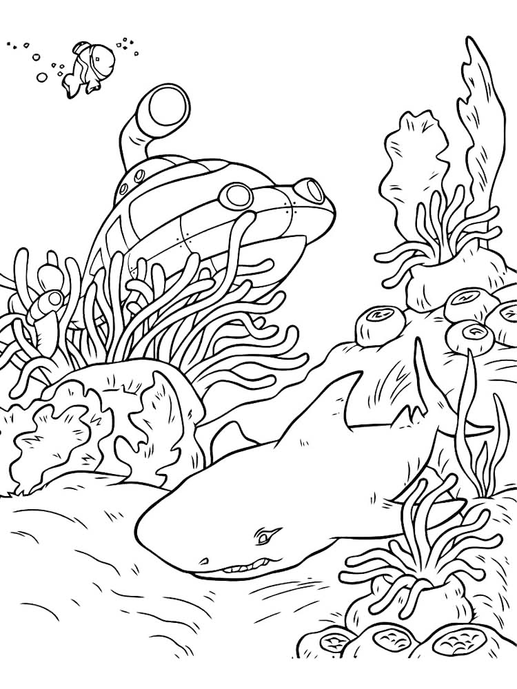 Free printable ocean coloring pages for kids