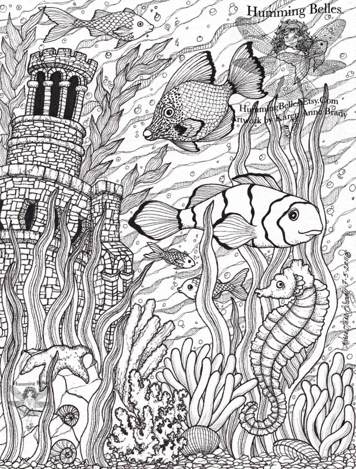 Ocean coloring book