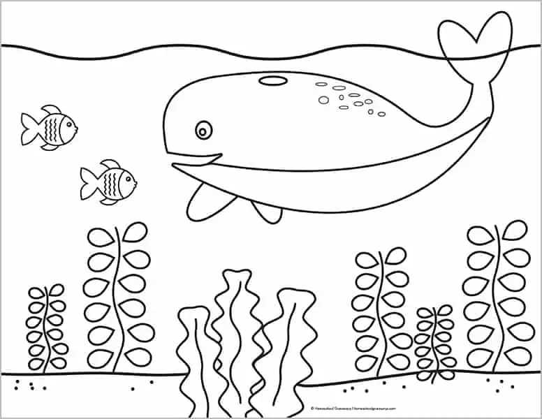 Ocean coloring pages for kids to print for free