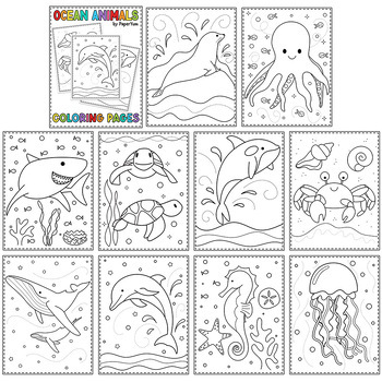 Ocean life coloring pages