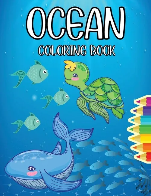 Ocean coloring book magical ocean life coloring pages for kids