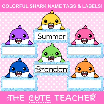 Shark name tags