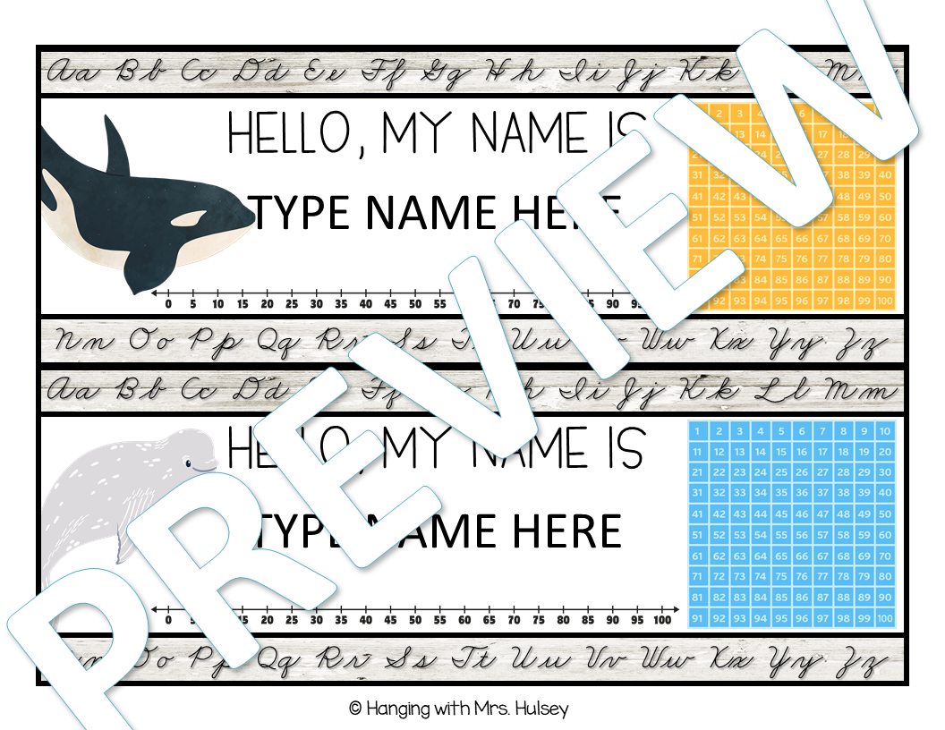 Ocean desk name tags â my wordpress