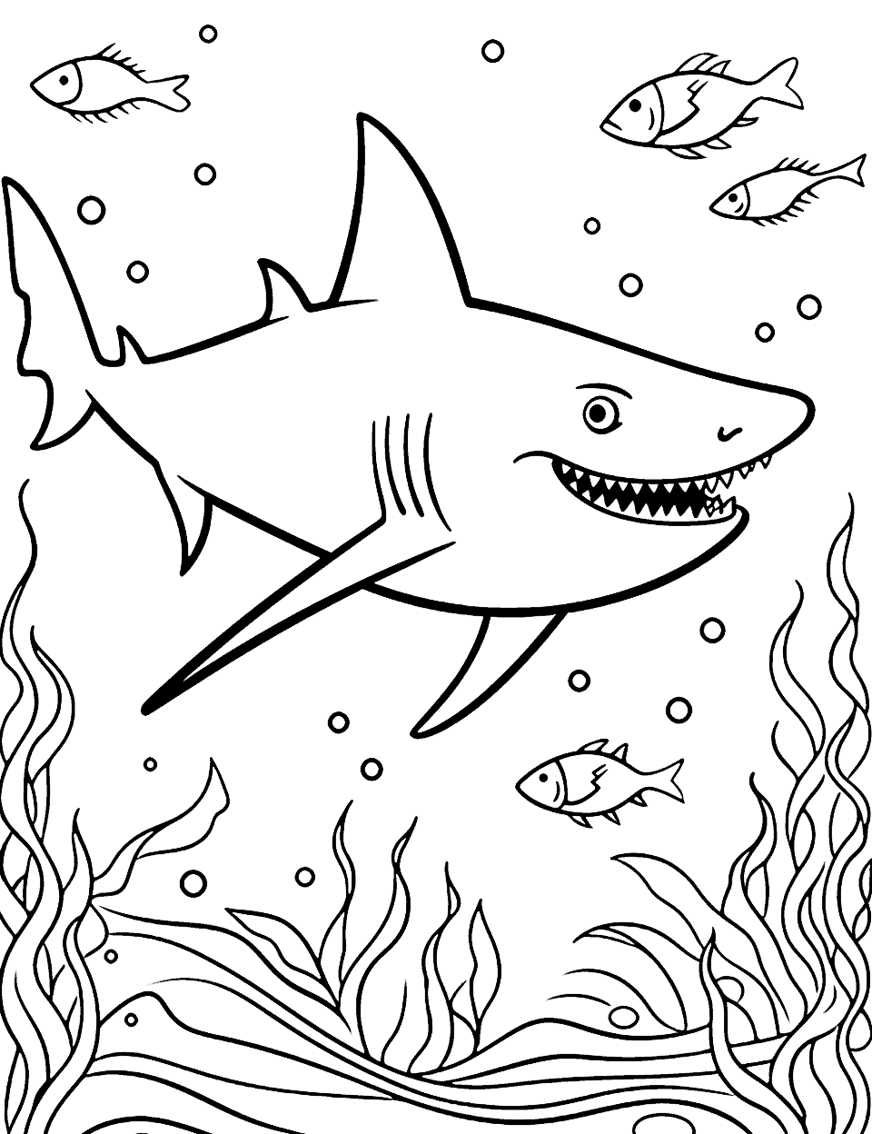 Shark coloring pages free printable sheets