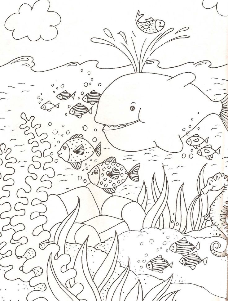 Under the sea coloring pages pdf to print