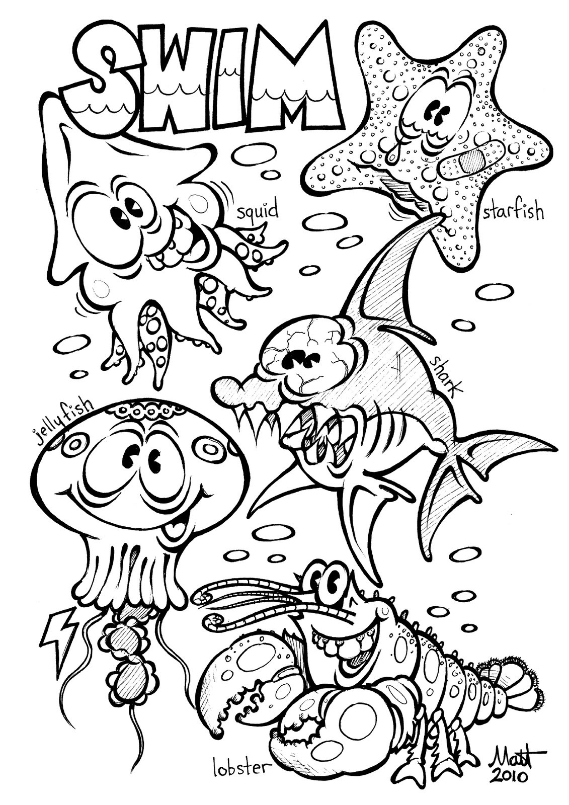 Free printable ocean coloring pages for kids