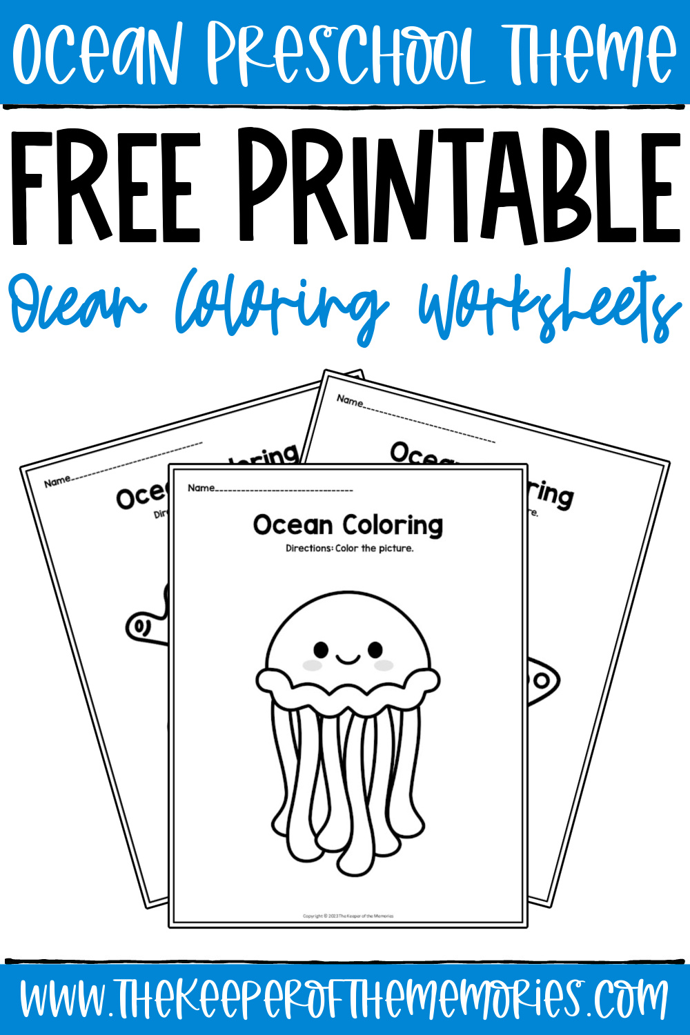 Free printable ocean coloring worksheets